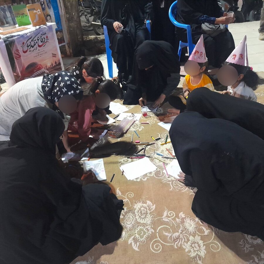 لامرد|برپایی غرفه کودک به مناسبت روز ملی کودک در بخش چاهورز