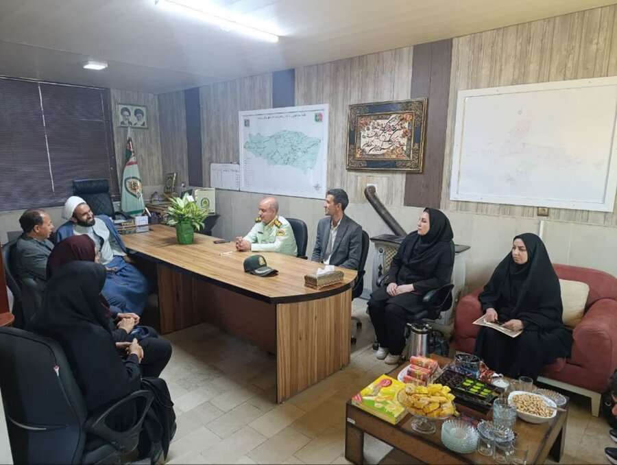 زرندیه ادیدار با فرمانده نیروی انتظامی