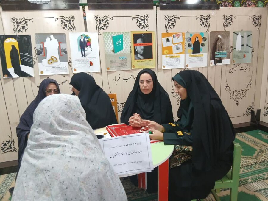 برپایی میز خدمت و نمایشگاه آگاه سازی بهزیستی در مصلی نماز جمعه بیله سوار