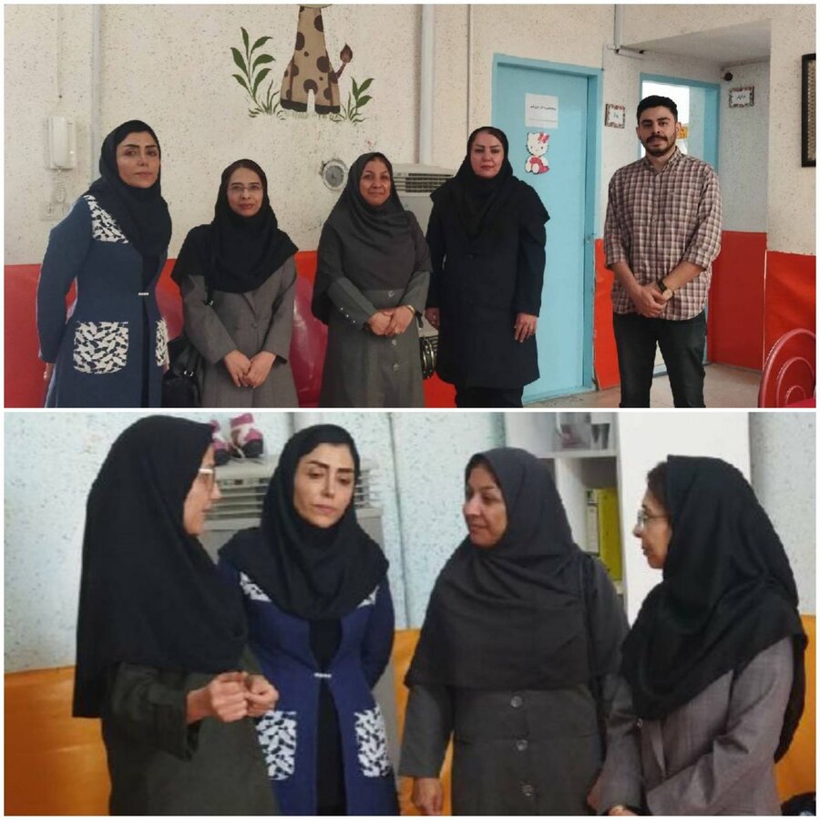 بازدید کارشناسان توانبخشی بهزیستی بیرجند از مرکز روزانه توانبخشی بهار