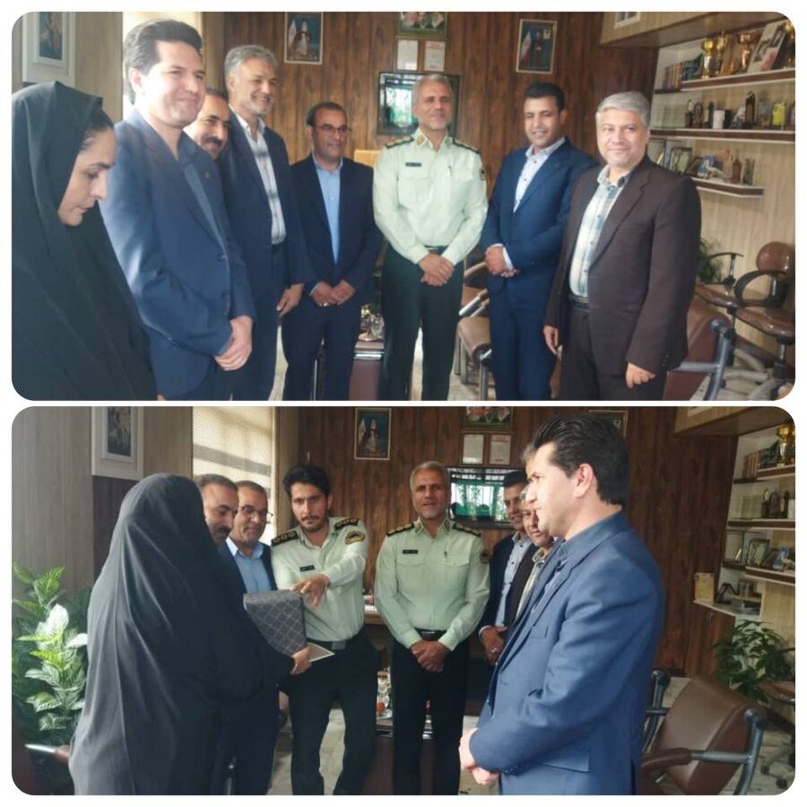 تأکید رئیس بهزیستی قاینات بر تقویت تعاملات بین‌بخشی با نیروی انتظامی