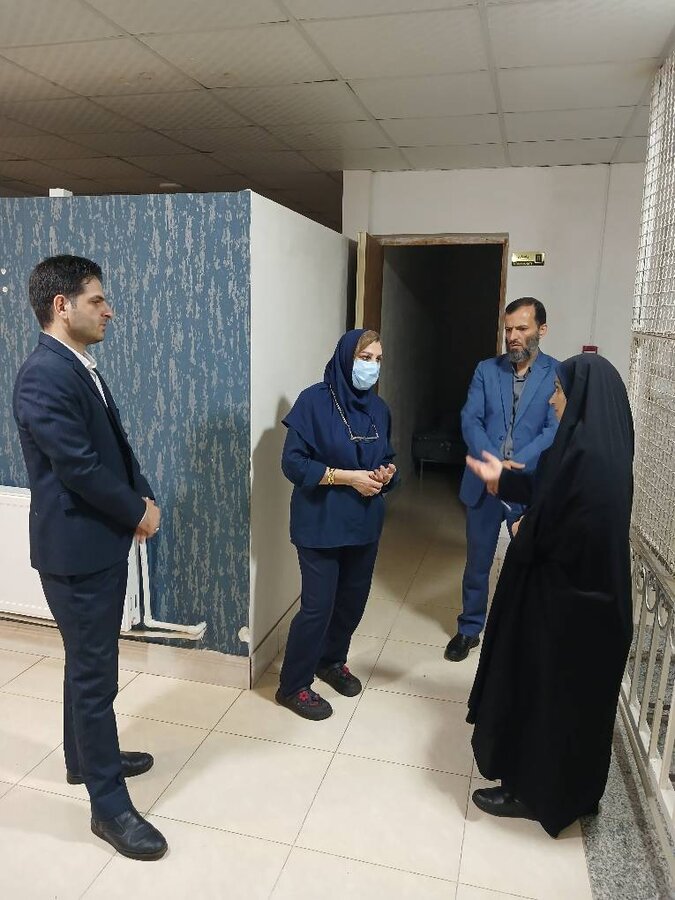 بازدید شبانه و سرزده مسئولین بهزیستی از مرکز توانبخشی اعصاب و روان در رشت