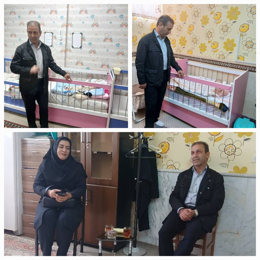 بازدید معاون سلامت اجتماعی بهزیستی استان از شیرخوارگاه حورای اردبیل