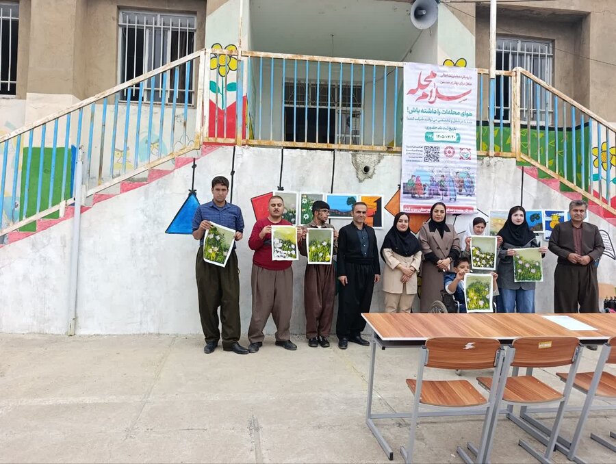 پایگاه هنر ویژه مددجویان بهزیستی در روستای قلعهجی سروآباد افتتاح شد