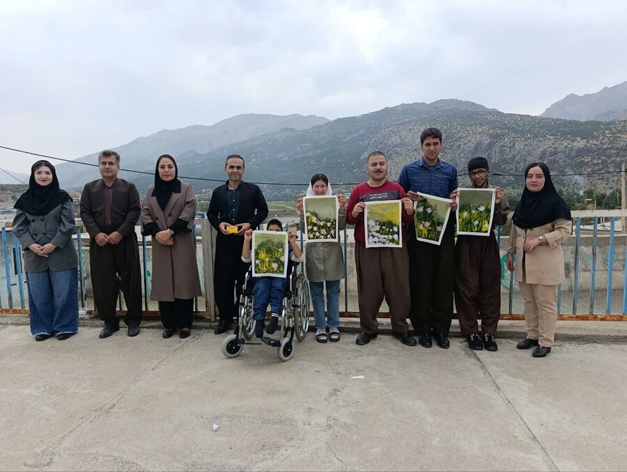 پایگاه هنر ویژه مددجویان بهزیستی در روستای قلعهجی سروآباد افتتاح شد