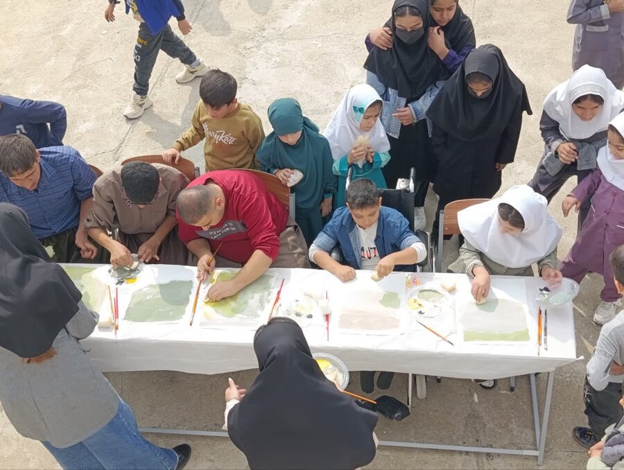 پایگاه هنر ویژه مددجویان بهزیستی در روستای قلعه‌جی سروآباد افتتاح شد