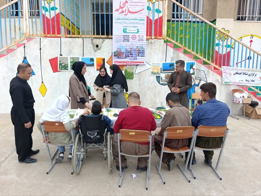 پایگاه هنر ویژه مددجویان بهزیستی در روستای قلعه‌جی سروآباد افتتاح شد