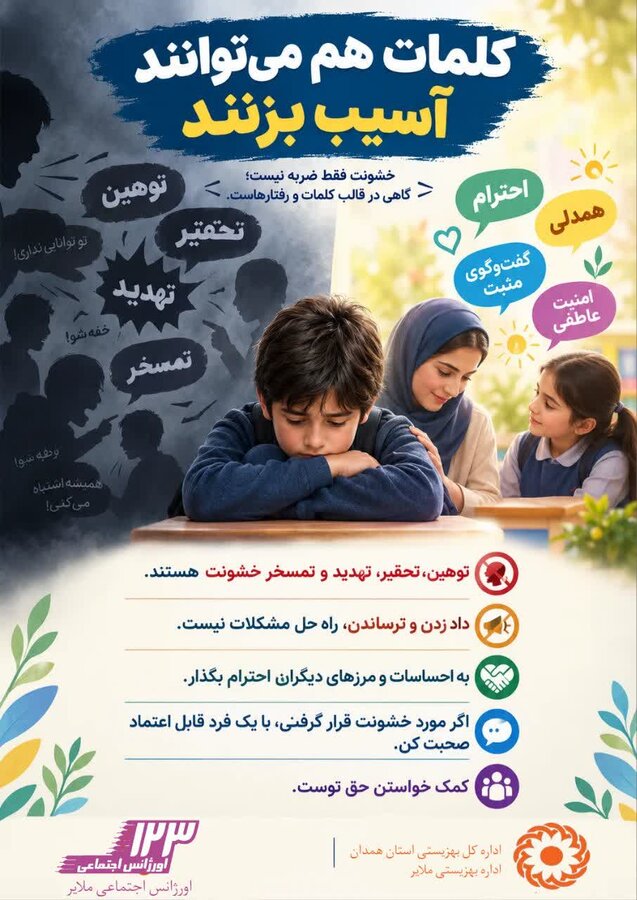 اینفوگرافیک | کلمات هم می‌توانند آسیب بزنند