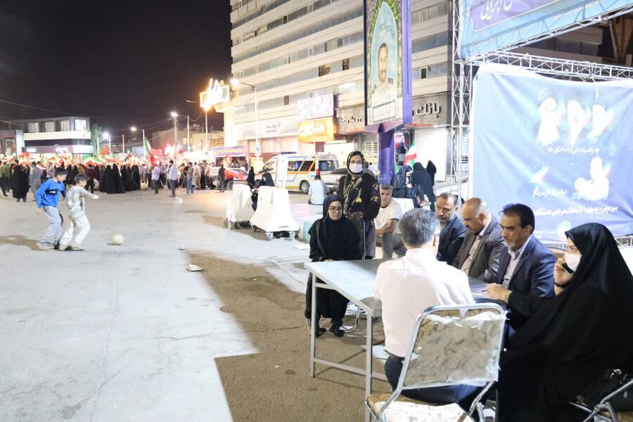 حضور مدیرکل بهزیستی استان کرمان  در «میز خدمت» میدان کوثر