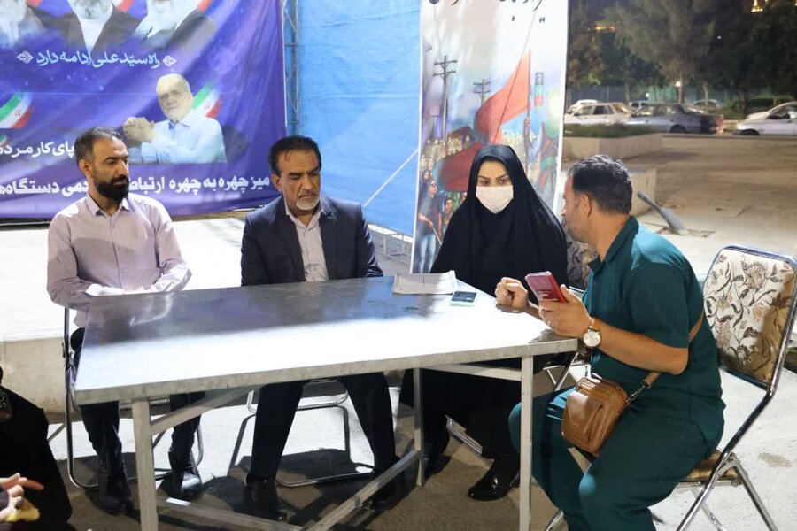 حضور مدیرکل بهزیستی استان کرمان  در «میز خدمت» میدان کوثر