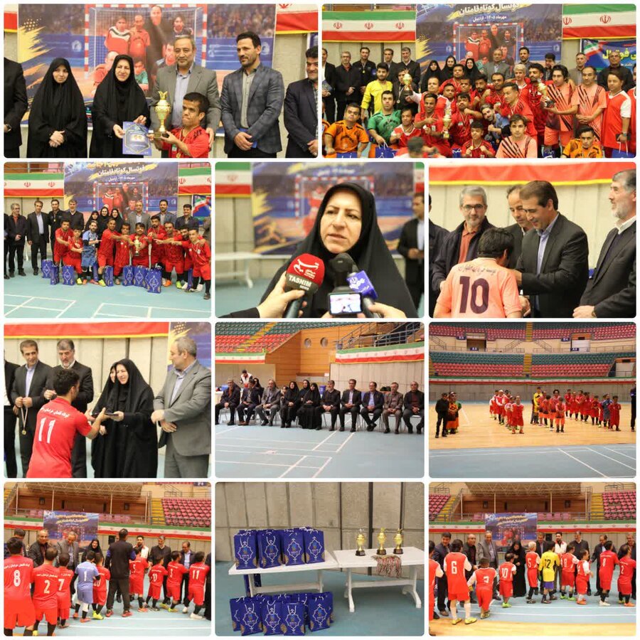 تجلیل از قهرمانان مینی فوتبال
