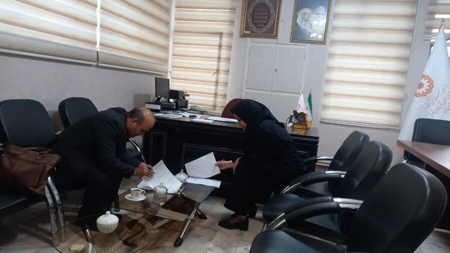 انعقاد تفاهم‌نامه همکاری اداره بهزیستی مراغه و آزمایشگاه پاتوبیولوژی سهند