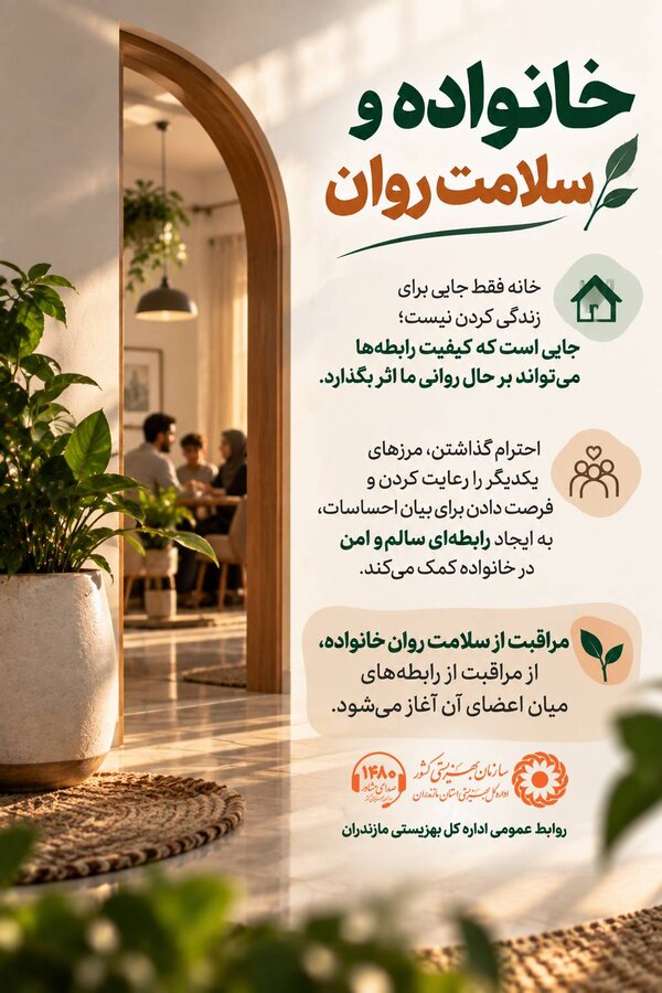اینفوگرافیک  خانواده و سلامت روان