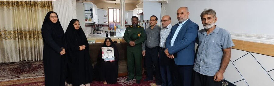 دیدار و تجلیل رییس بهزیستی شهرستان کهنوج از خانواده شهدا