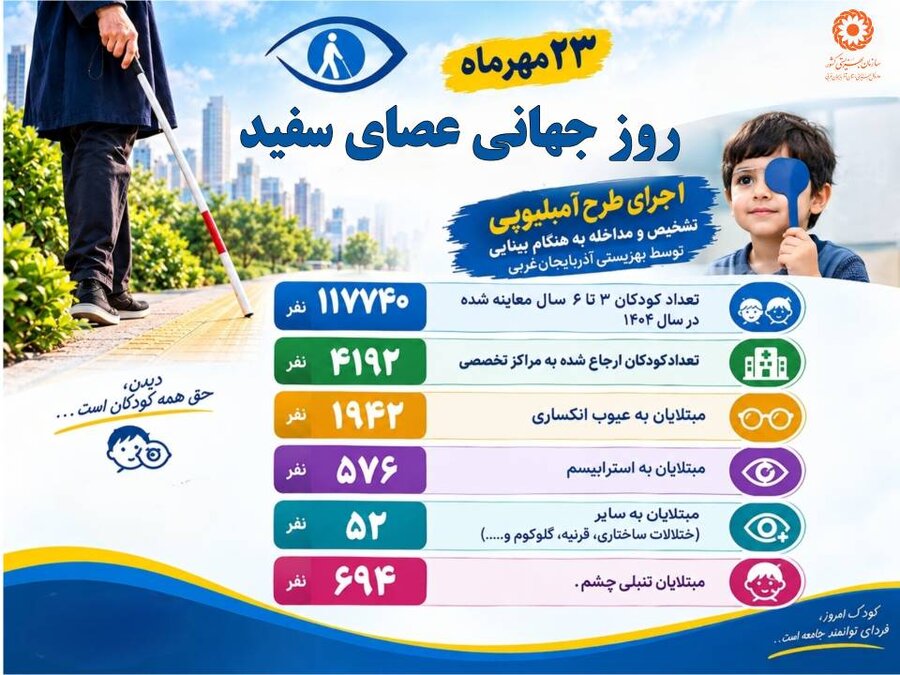 اینفو گرافیک/ اجرای طرح آمبلیوپی در بهزیستی آذربایجان‌غربی