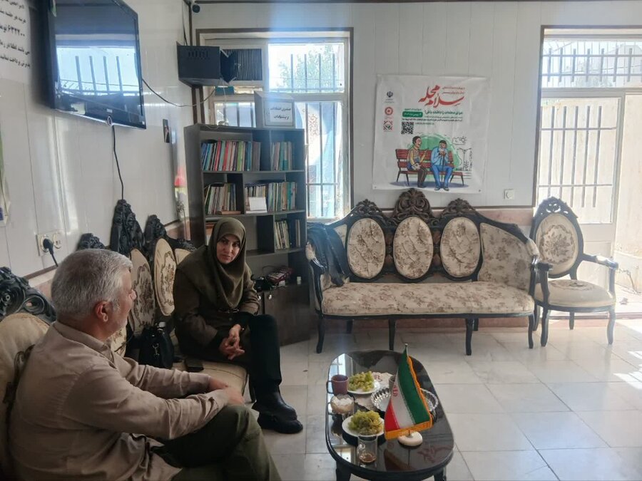 دیدار سرپرست بهزیستی بوئین‌زهرا با مسئول گروه‌های جهادی شهرستان
