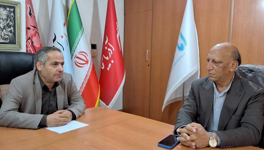 حضور معاون توانبخشی بهزیستی آذربایجان‌غربی در دفتر روزنامه آراز آذربایجان‌