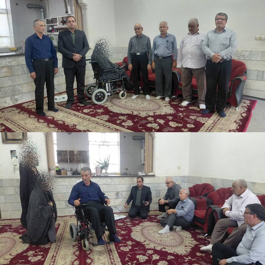 توسط موسسه باب الحوائج(ع)یک عدد ویلچر برقی  به مددجوی بهزیستی بشرویه اهدا شد