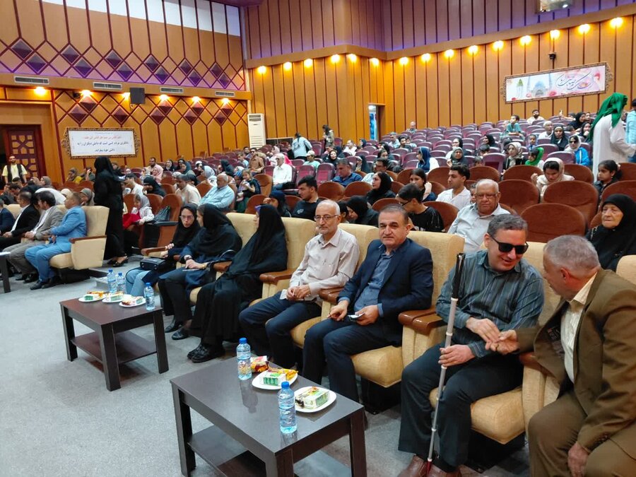 حضور معاون توانبخشی بهزیستی خوزستان در مراسم گرامیداشت روز جهانی عصای سفید