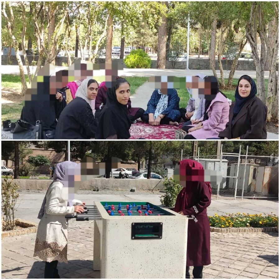 بوستان توحید بیرجند میزبان مددجویان خانه حمایتی «قاصدک» شد