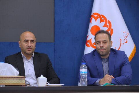 دیدار آقای ابراهیم پور ( نماینده ایذه و باغملک)  با رئیس سازمان بهزیستی
