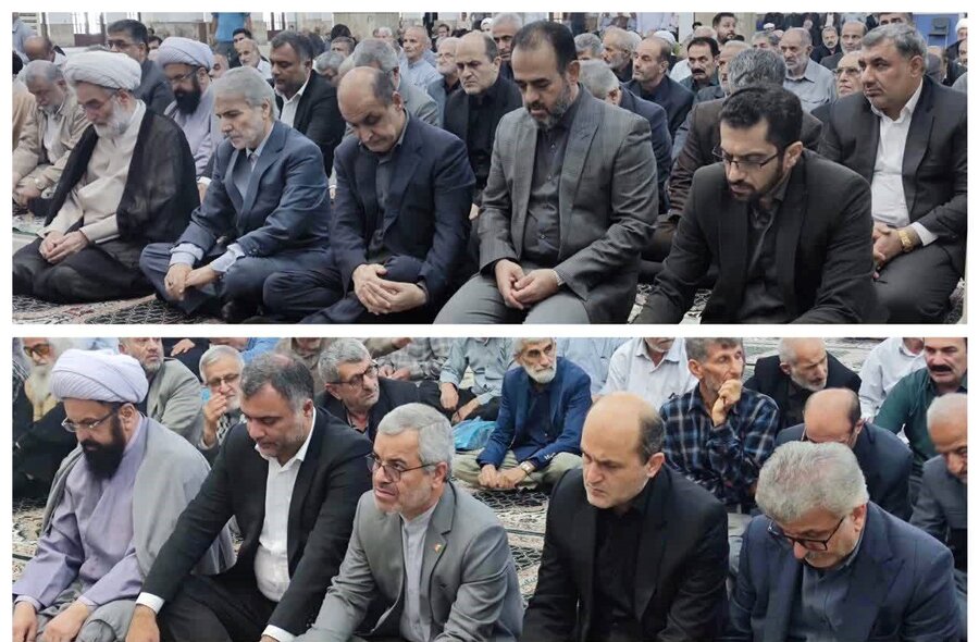 حضور مدیرکل و کارکنان بهزیستی گیلان در مراسم گرامیداشت عالم دینی آیت‌الله قربانی