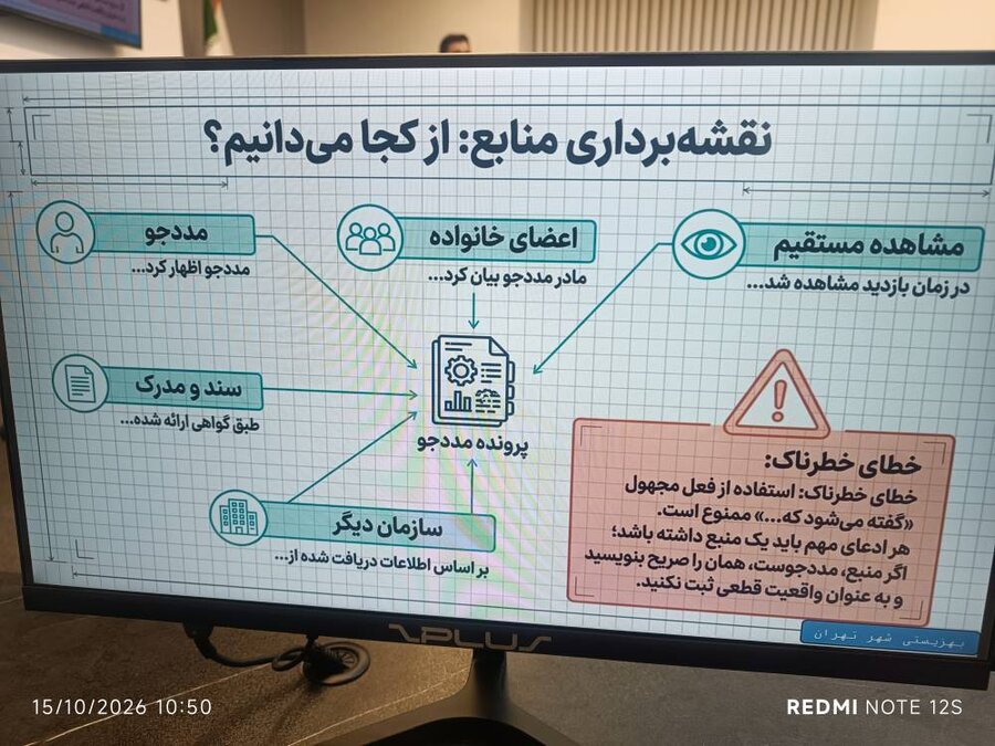 شهرتهران| برگزاری کلاس تخصصی گزارش‌نویسی برای مددکاران مراکز شبه‌خانواده