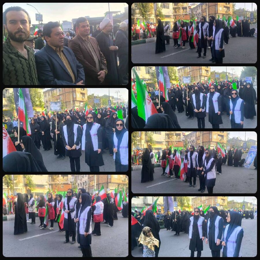 همگامی کارکنان بهزیستی گیلان و شهرستان‌ها در اجتماع جان‌فدایان ایران