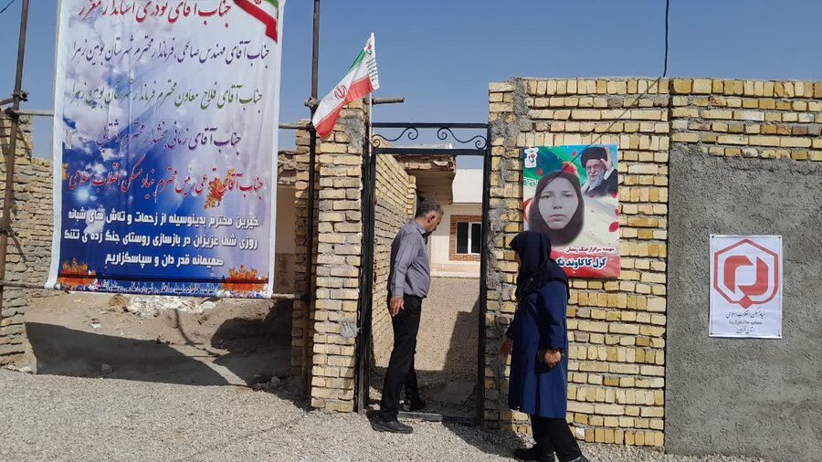 افتتاح واحد مسکونی بازسازی‌شده خانواده مددجوی بهزیستی در روستای تتنک