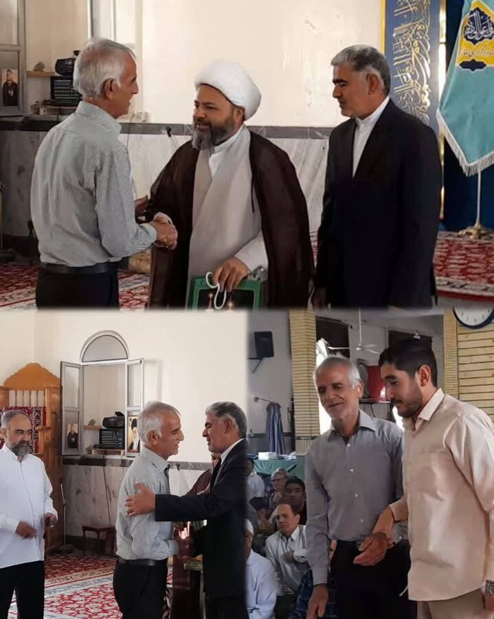 تجلیل از روشندل ارجمند در حاشیه نماز جمعه
