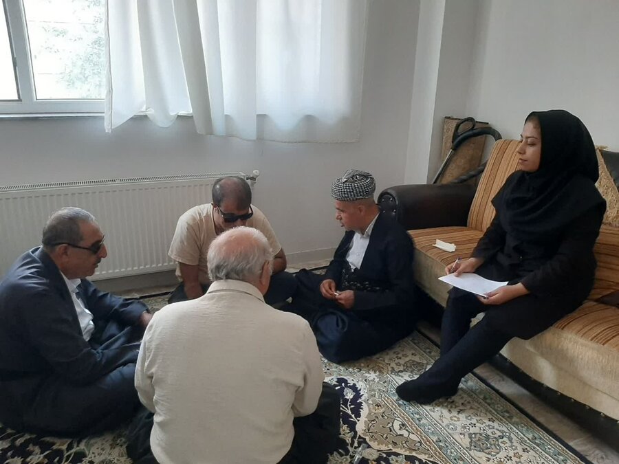 مسابقات دومینو نابینایان در سقز برگزار شد