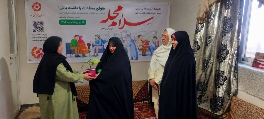 فیروزکوه | دیدار با مادر فداکارِ مراقبت‌کننده از فرزند توانخواه به مناسبت ولادت حضرت زینب (س) و روز پرستار