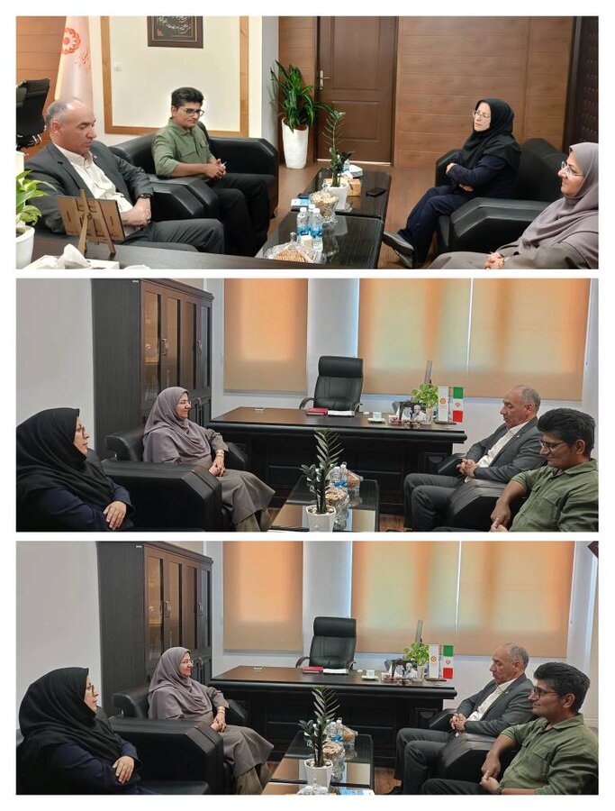 نخستین دیدار دکتر بهناز زال، سرپرست بهزیستی خراسان جنوبی، با همکاران روابط عمومی