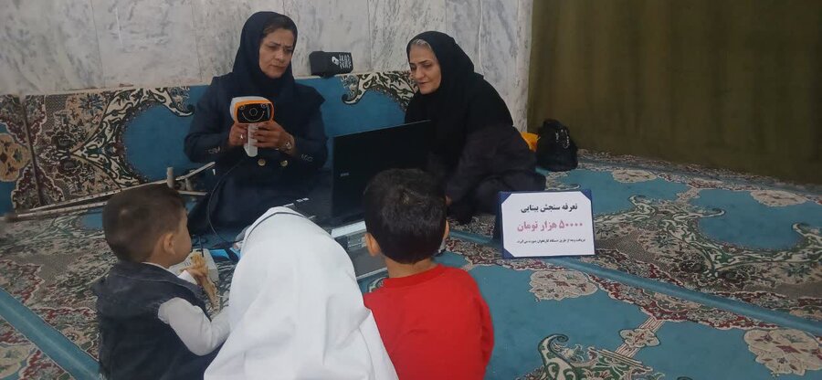 اجرای طرح غربالگری بینایی کودکان در مناطق شهری و روستایی نهاوند