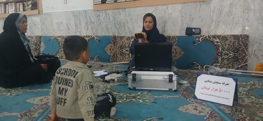 اجرای طرح غربالگری بینایی کودکان در مناطق شهری و روستایی نهاوند