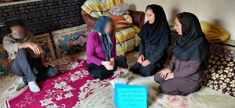 بازدید و دلجویی از توانخواه نابینا در شهرستان بهار