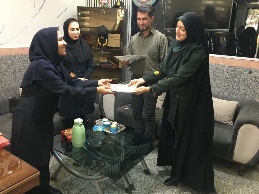 تقدیر بهزیستی بهار از همکاری کلانتری با اورژانس اجتماعی