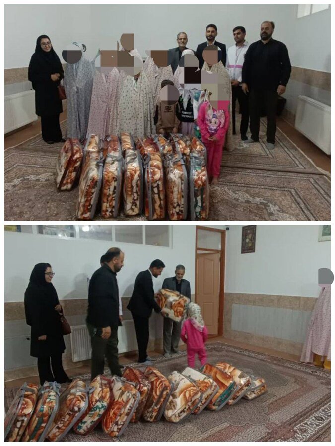 اهدای ۱۴ تخته پتو به فرزندان مرکز نگهداری دختران حضرت معصومه (س) سربیشه با مشارکت خیر نیک‌اندیش