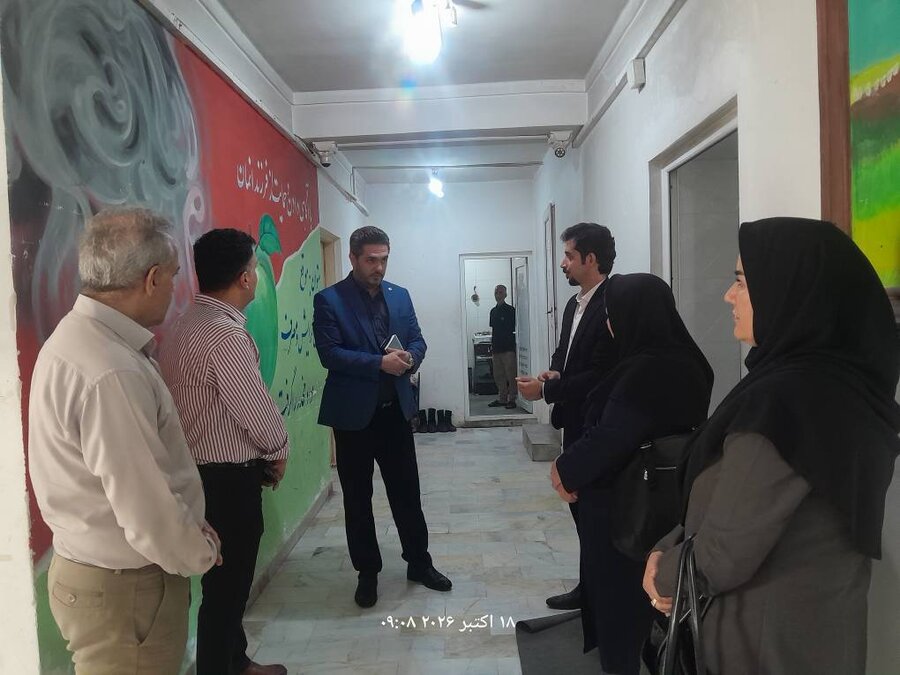 بازدید معاون پیشگیری و بهبود بازتوانی اعتیاد سازمان بهزیستی کشور از مرکز ماده ۱۶ رشت