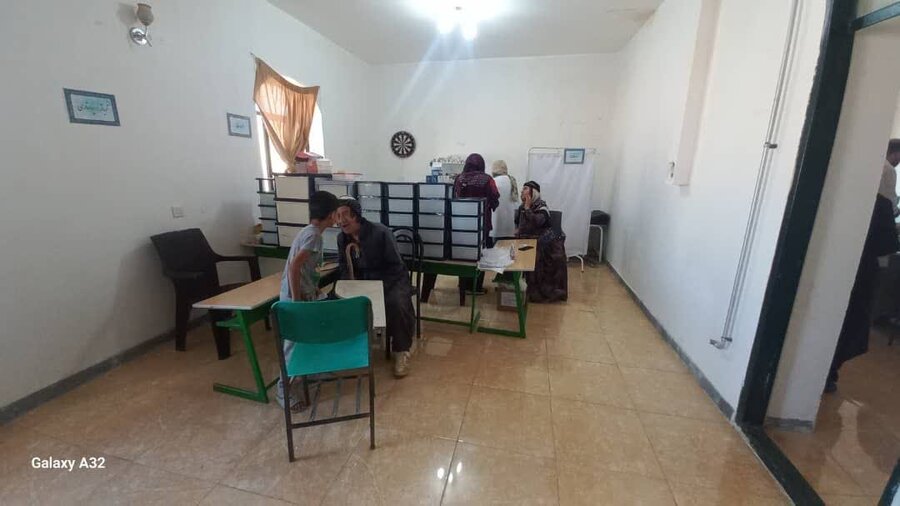 خدمات درمانی و بینایی‌سنجی رایگان به اهالی روستای قلعه‌جقه دیواندره ارائه شد