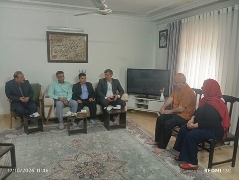 تجلیل از همکار بازنشسته و ایثارگر #بهزیستی_گلستان در راستای تکریم ایثارگران