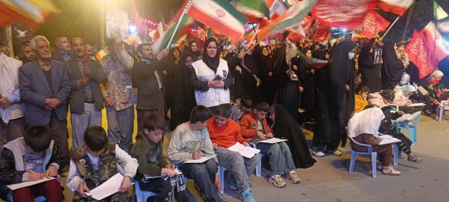 دلفان|کودکان با نقاشی از شهدای میناب گفتند