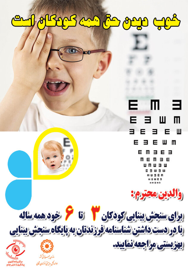 پایگاه‌های غربالگری بینایی استان خراسان شمالی