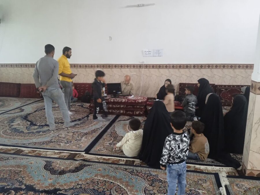 غربالگری بینایی کودکان ۳ تا ۶ سال در روستای خان‌آباد کبودرآهنگ