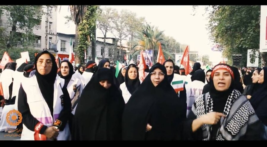 ببینیم | حماسه حضور باشکوه خانواده بزرگ بهزیستی مازندران در رزمایش اقتدار جان‌فدایان ایران در مرکز دیار علویان