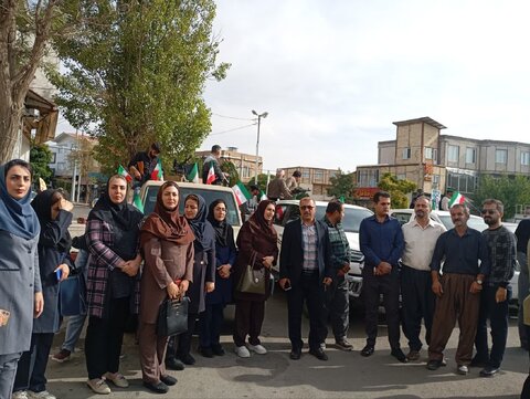 رئیس، کارکنان، مراکز مثبت زندگی و مددجویان بهزیستی دهگلان در رزمایش «جان‌فدا» شرکت کردند