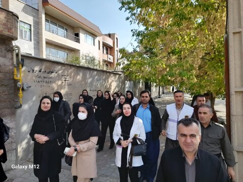 رئیس، کارکنان و جامعه هدف بهزیستی مریوان در رزمایش «جان‌فدا» حضور یافتند