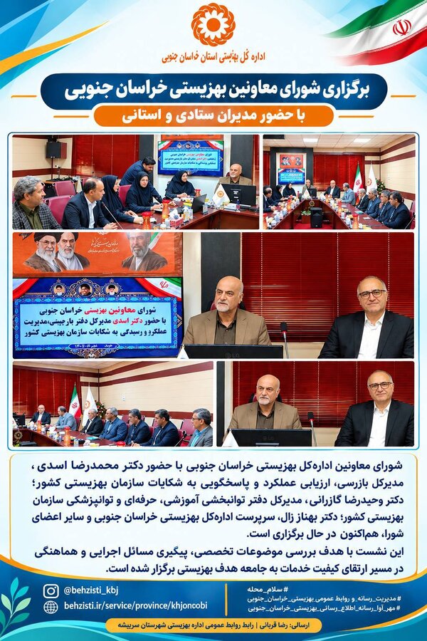 اینفوگرافیک شورای معاونین استانی و ستادی