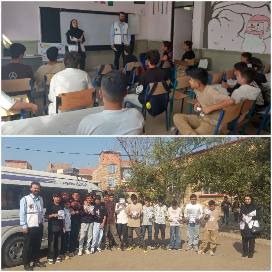 آگاه‌سازی دانش‌آموزان مدرسه روستای عربلو شهرستان پارس ابادبا خدمات اورژانس اجتماعی و راه‌های پیشگیری از کودک‌آزاری