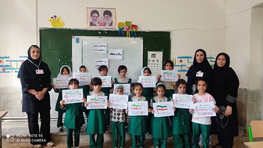 غربالگری بینایی کودکان پیش‌دبستانی در آوج به مناسبت روز جهانی بینایی‌سنجی